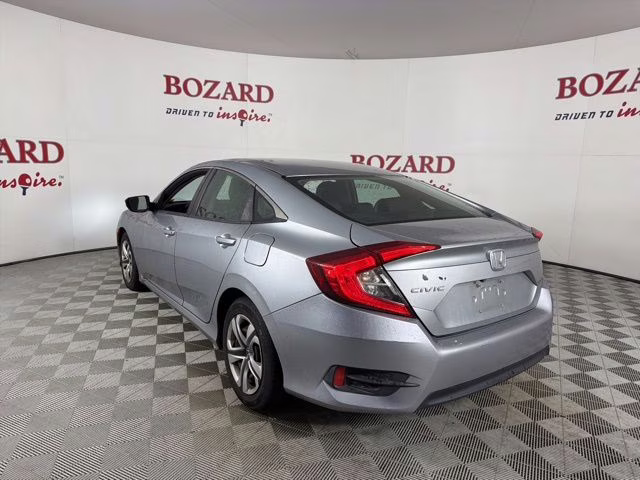 2018 Lunar Silver Metallic Honda Civic LX FWD Sedan