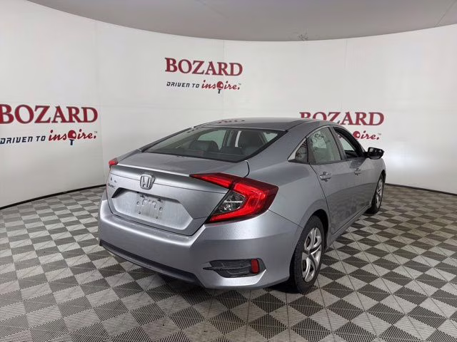 2018 Lunar Silver Metallic Honda Civic LX FWD Sedan