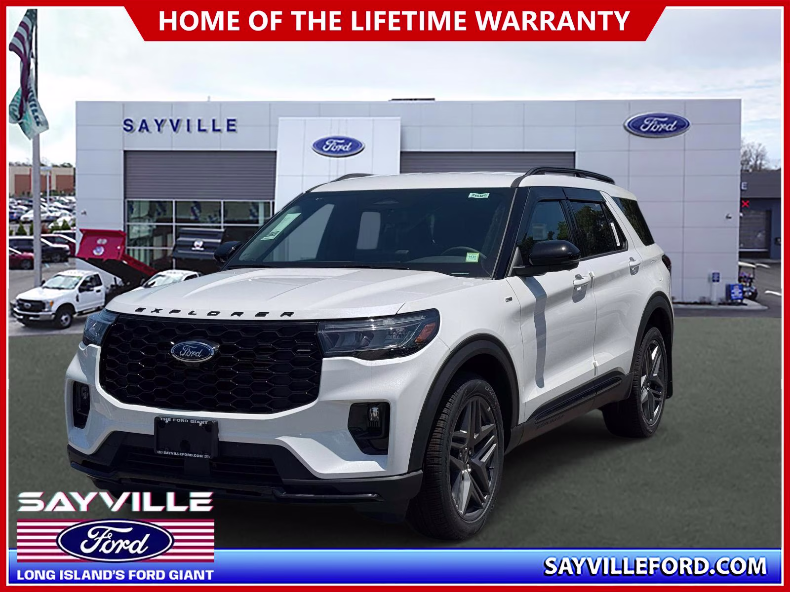 2026 White Ford Explorer ST-Line 4X4 SUV