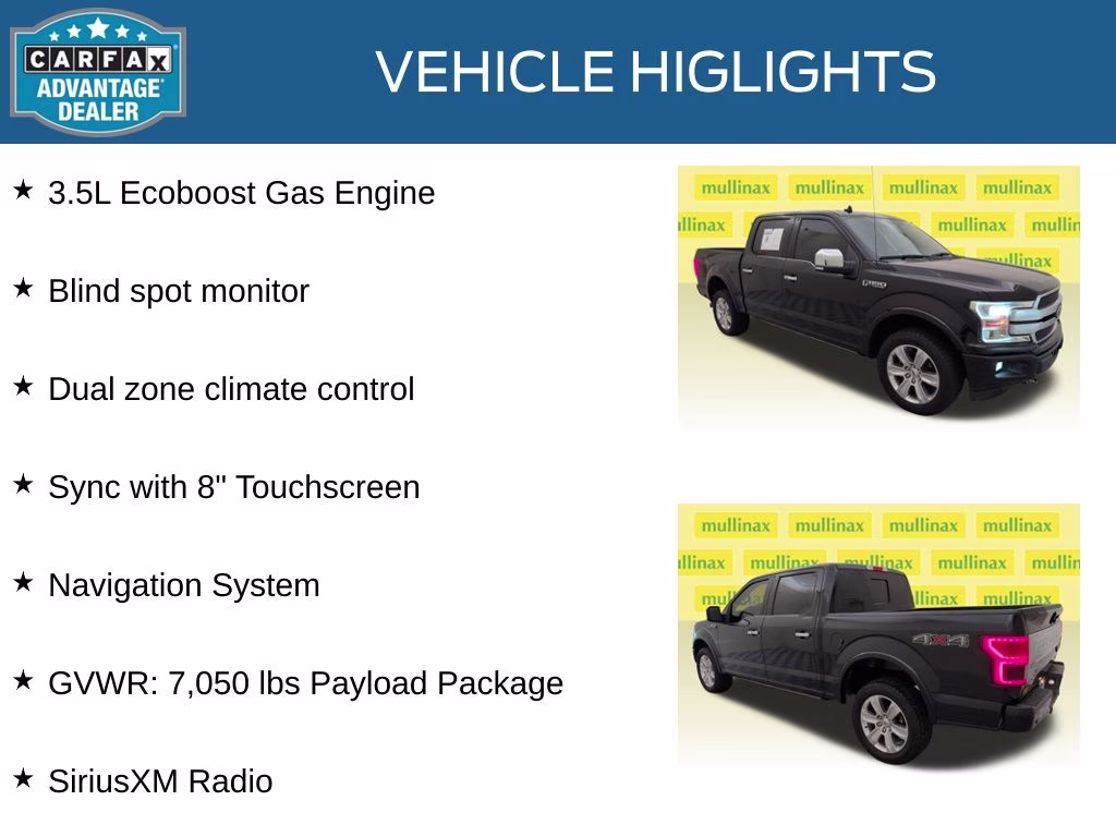 2020 Agate Black Metallic Ford F-150 Platinum 4X4 Truck