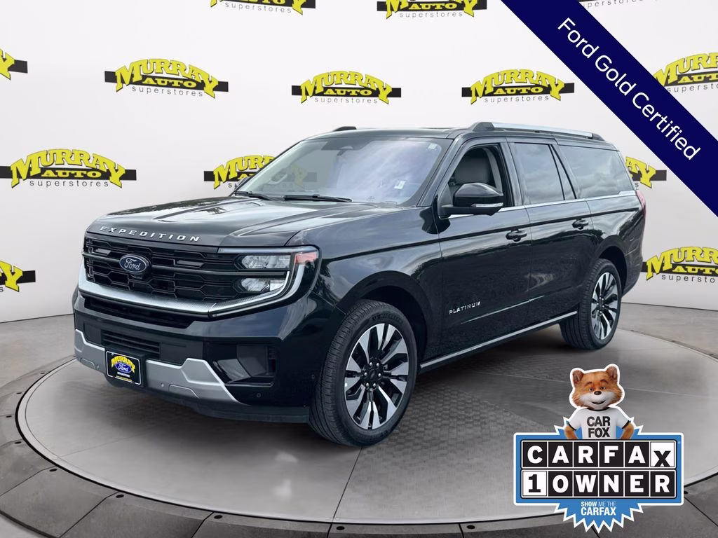 2025 Black Metallic Ford Expedition Max Platinum 4X4 SUV