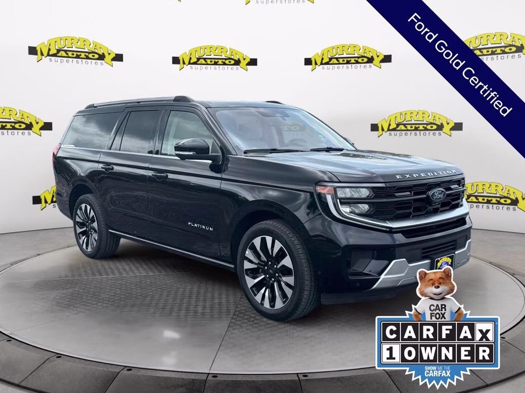 2025 Black Metallic Ford Expedition Max Platinum 4X4 SUV