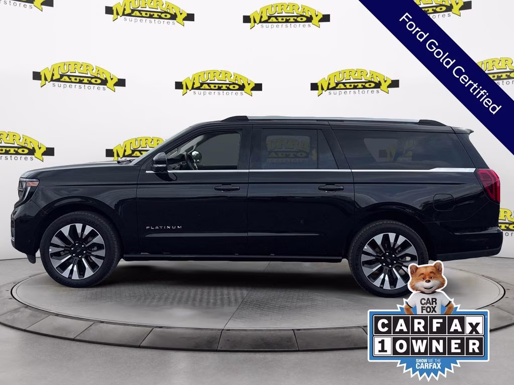 2025 Black Metallic Ford Expedition Max Platinum 4X4 SUV