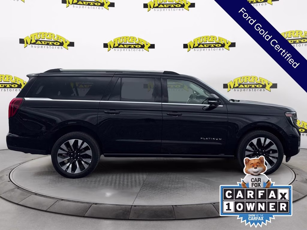 2025 Black Metallic Ford Expedition Max Platinum 4X4 SUV