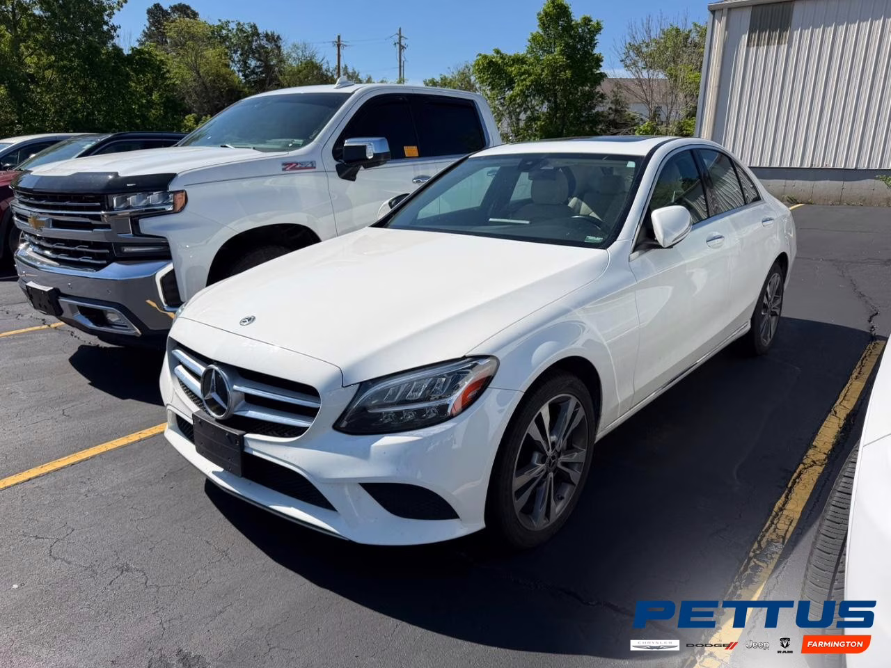 2021 designo Diamond White Metallic Mercedes-Benz C-Class C 300 AWD Sedan