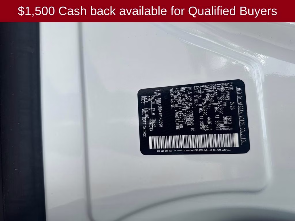 2026 Aspen White/Super Black Nissan Armada PRO-4X 4X4 SUV