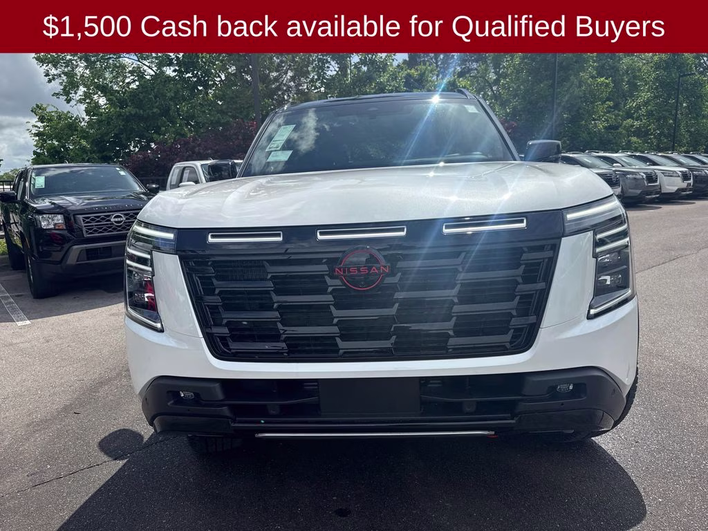2026 Aspen White/Super Black Nissan Armada PRO-4X 4X4 SUV