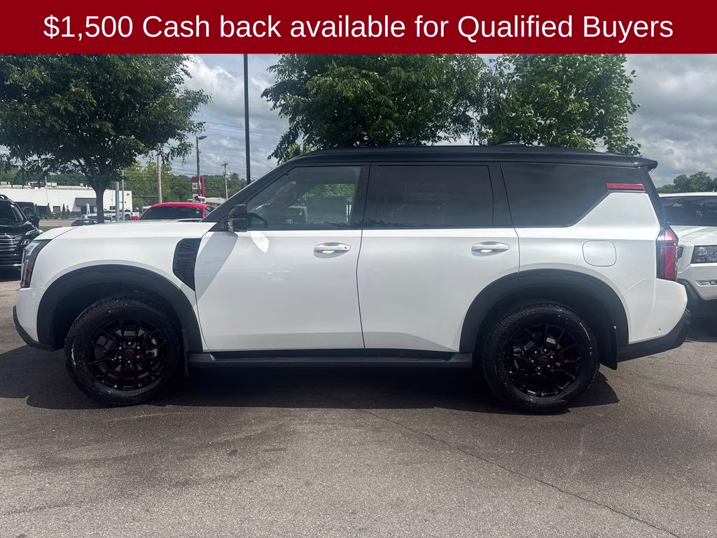 2026 Aspen White/Super Black Nissan Armada PRO-4X 4X4 SUV