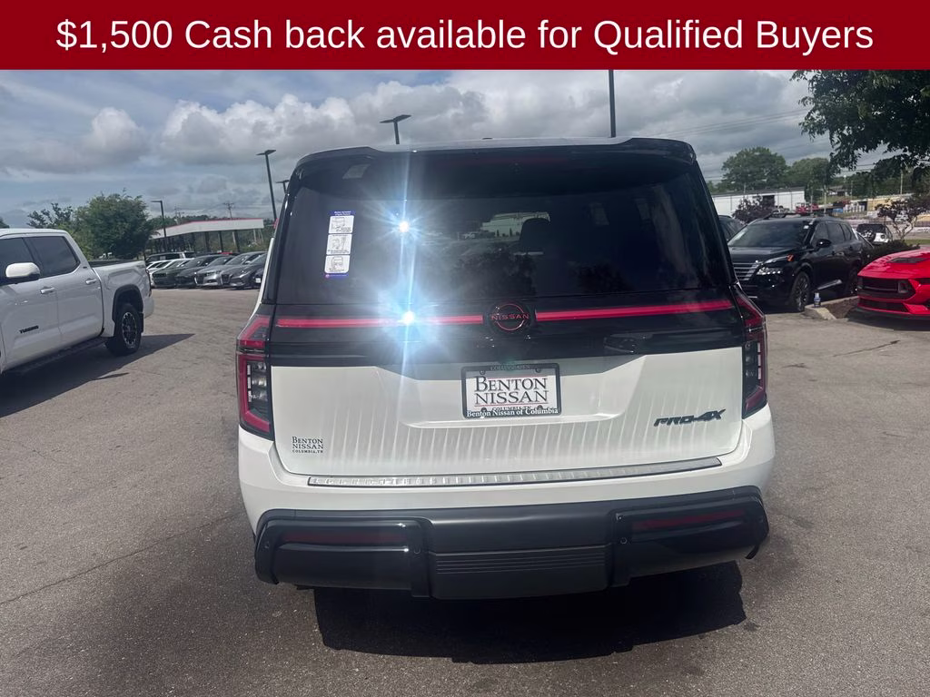 2026 Aspen White/Super Black Nissan Armada PRO-4X 4X4 SUV