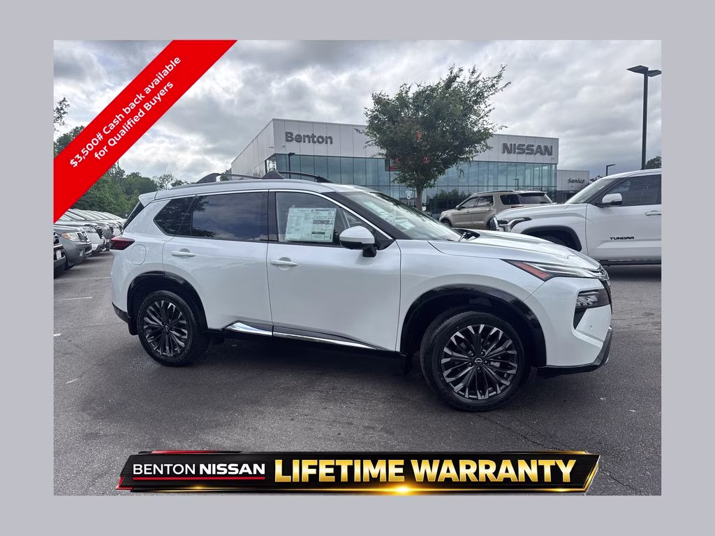 2026 Everest White Pearl Tricoat Nissan Rogue Platinum AWD SUV