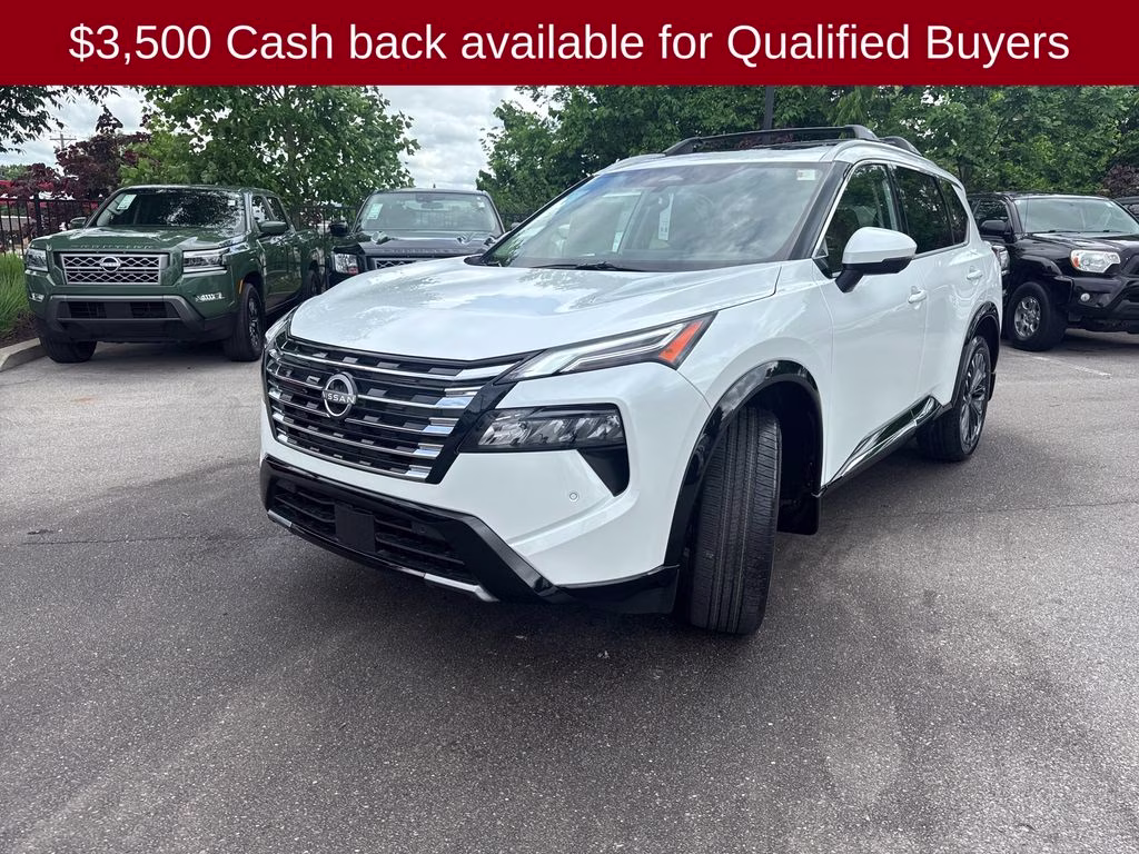 2026 Everest White Pearl Tricoat Nissan Rogue Platinum AWD SUV