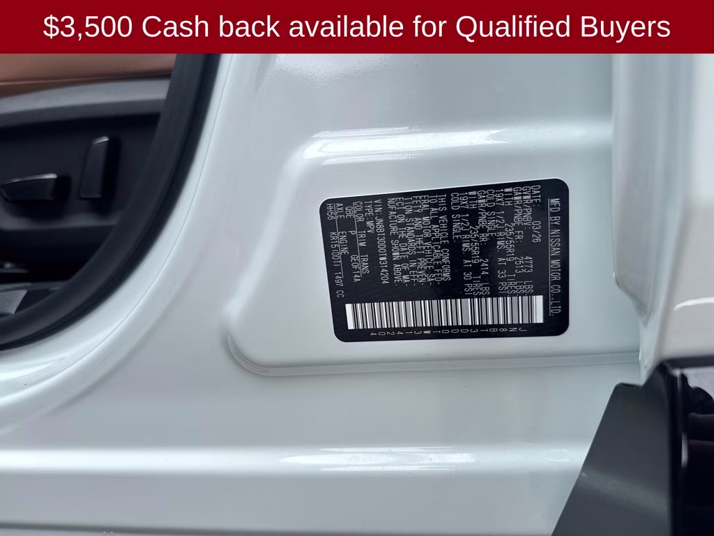 2026 Everest White Pearl Tricoat Nissan Rogue Platinum AWD SUV