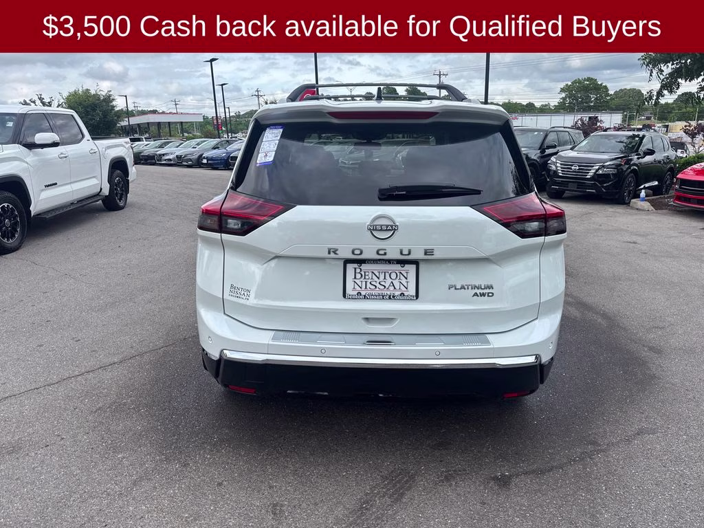 2026 Everest White Pearl Tricoat Nissan Rogue Platinum AWD SUV