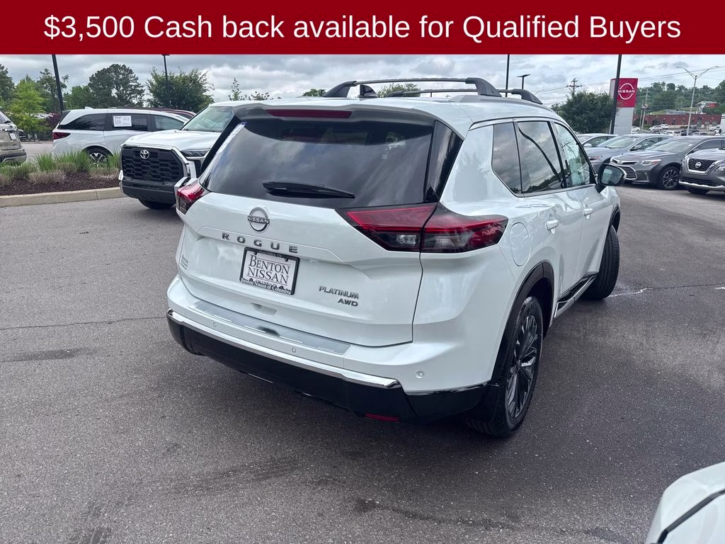 2026 Everest White Pearl Tricoat Nissan Rogue Platinum AWD SUV
