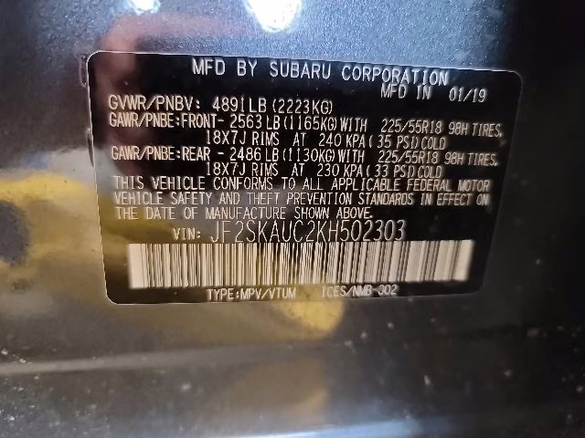 2019 Dark Gray Metallic Subaru Forester Limited AWD SUV