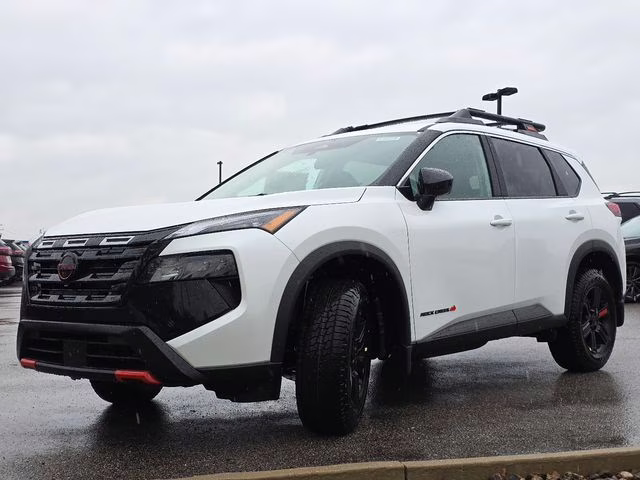 2026 Everest White Pearl Tricoat Nissan Rogue Rock Creek AWD SUV