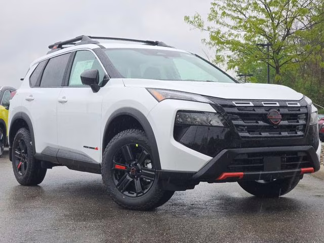 2026 Everest White Pearl Tricoat Nissan Rogue Rock Creek AWD SUV