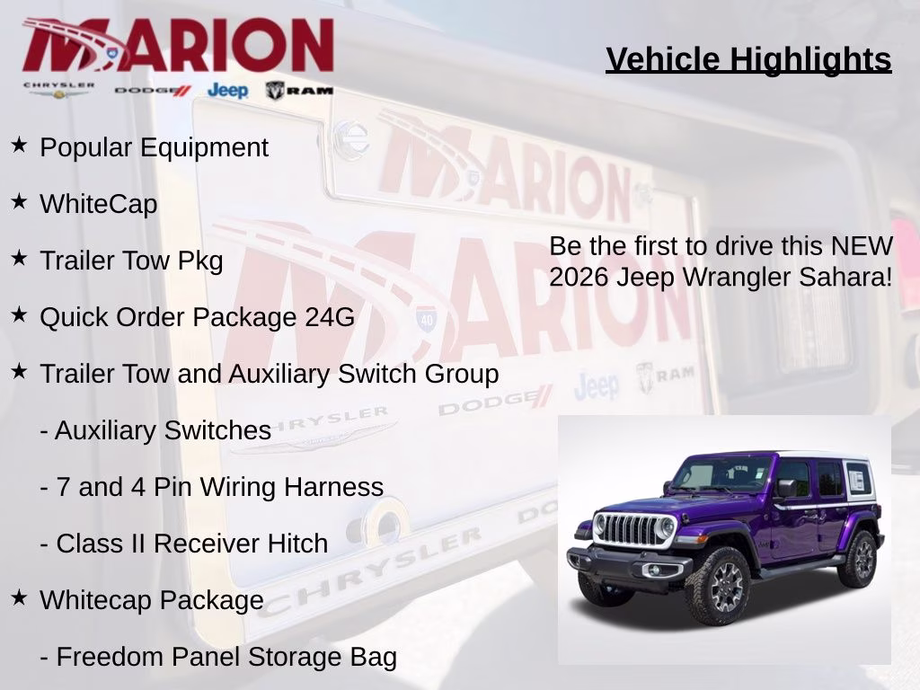 2026 Reign Jeep Wrangler Sahara 4X4 SUV