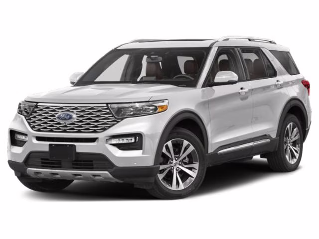 2020 White Metallic Ford Explorer Platinum 4X4 SUV