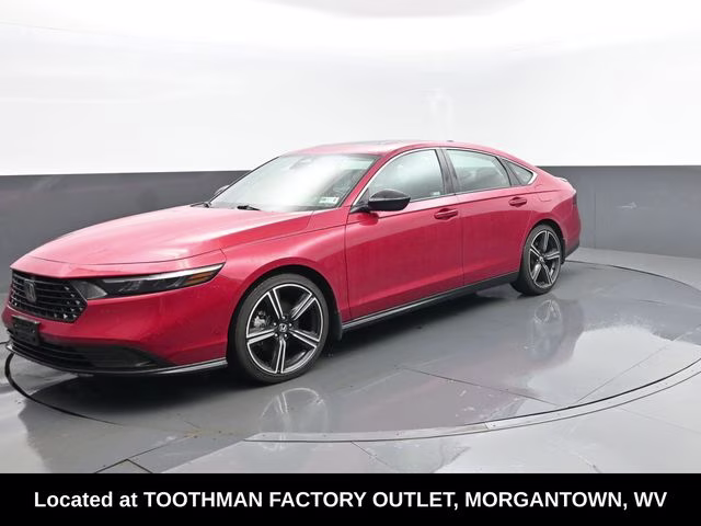 2024 Red Honda Accord Hybrid Sport FWD Sedan
