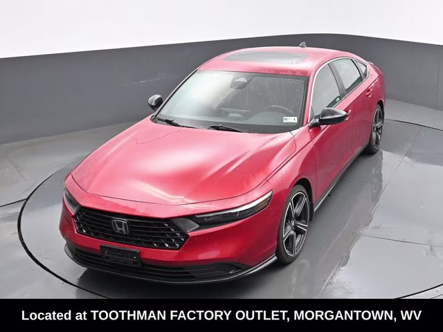 2024 Red Honda Accord Hybrid Sport FWD Sedan