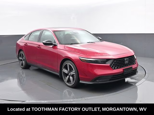2024 Red Honda Accord Hybrid Sport FWD Sedan