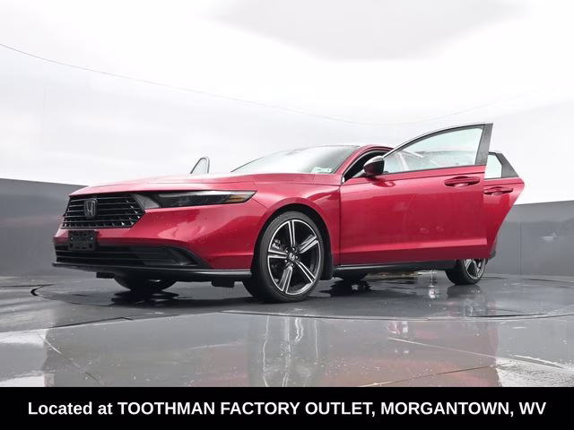 2024 Red Honda Accord Hybrid Sport FWD Sedan
