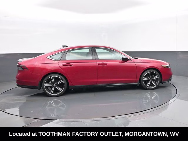 2024 Red Honda Accord Hybrid Sport FWD Sedan