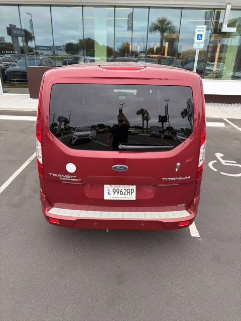2019 Maroon Ford Transit Connect Titanium FWD Crossover