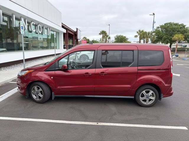2019 Maroon Ford Transit Connect Titanium FWD Crossover