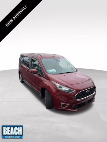 2019 Maroon Ford Transit Connect Titanium FWD Crossover