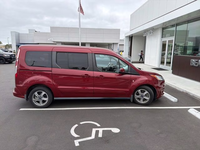 2019 Maroon Ford Transit Connect Titanium FWD Crossover