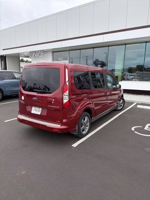 2019 Maroon Ford Transit Connect Titanium FWD Crossover