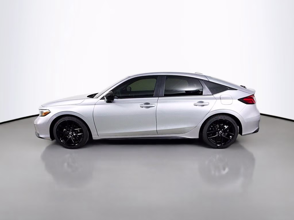 2026 Solar Silver Metallic Honda Civic Sport FWD Hatchback