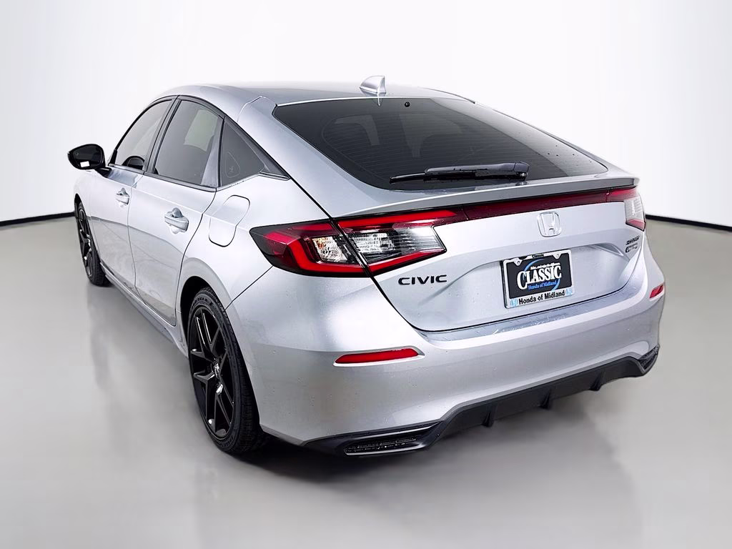 2026 Solar Silver Metallic Honda Civic Sport FWD Hatchback