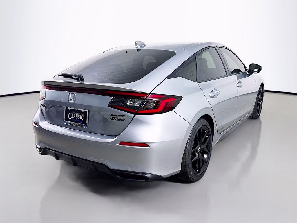 2026 Solar Silver Metallic Honda Civic Sport FWD Hatchback