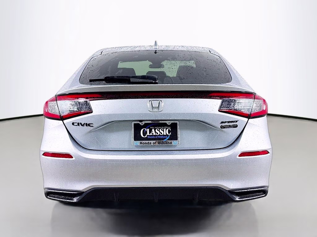 2026 Solar Silver Metallic Honda Civic Sport FWD Hatchback
