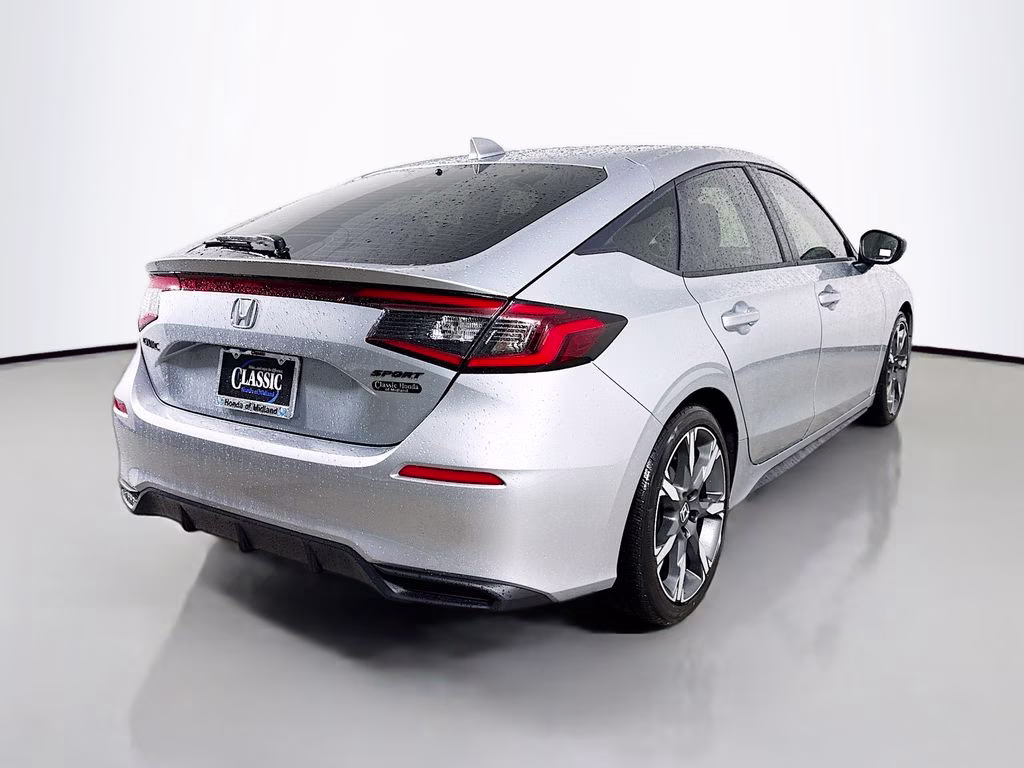2026 Solar Silver Metallic Honda Civic Sport FWD Hatchback
