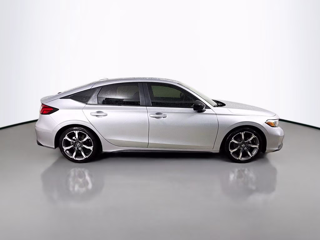 2026 Solar Silver Metallic Honda Civic Sport FWD Hatchback