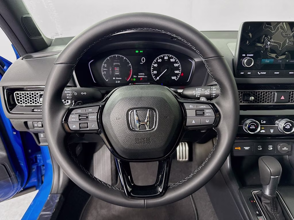 2026 Boost Blue Pearl Honda Civic Sport FWD Hatchback