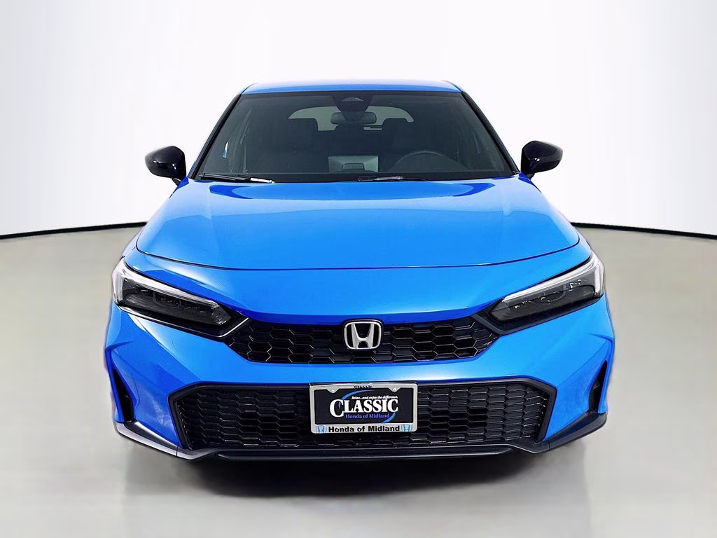 2026 Boost Blue Pearl Honda Civic Sport FWD Hatchback