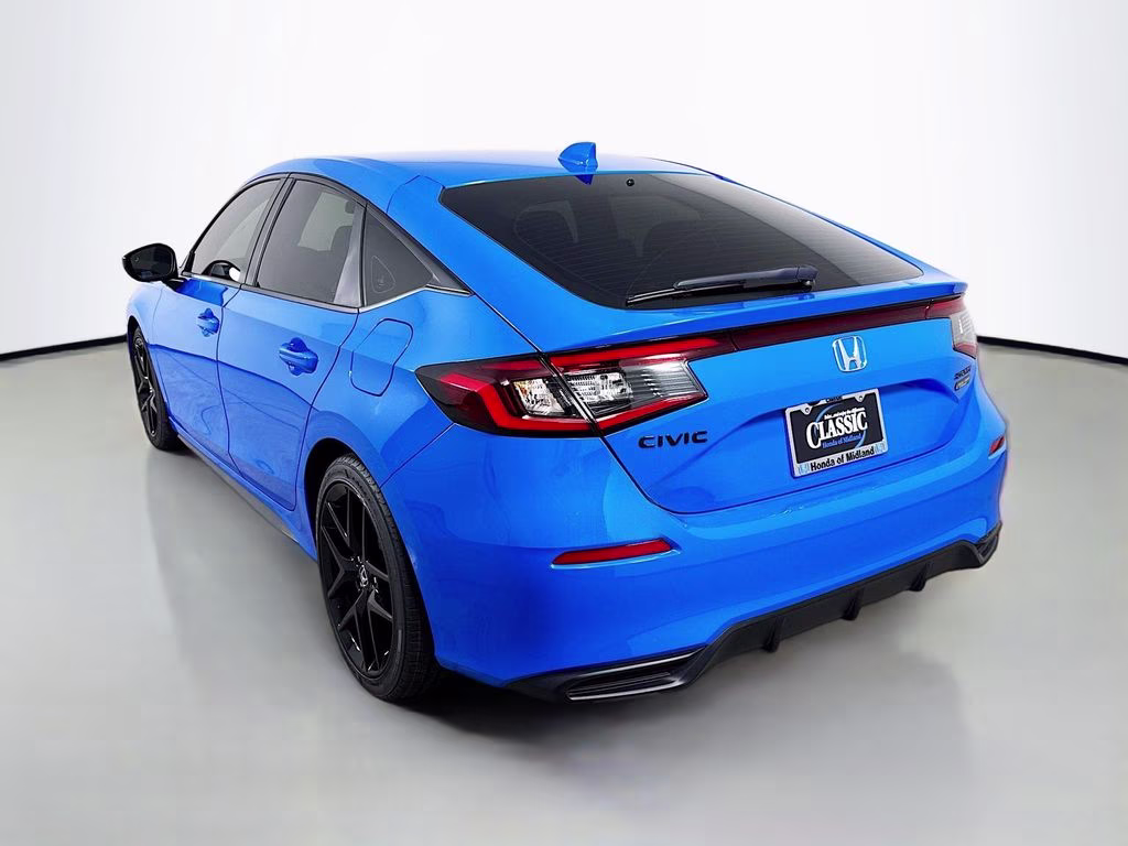 2026 Boost Blue Pearl Honda Civic Sport FWD Hatchback