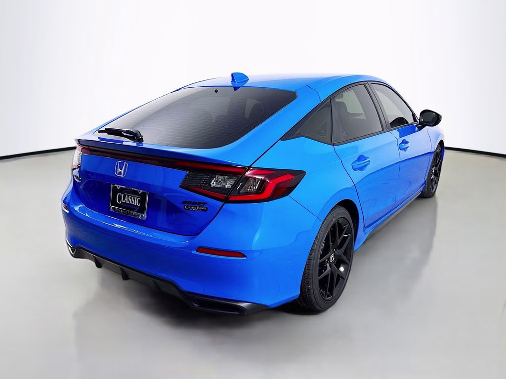 2026 Boost Blue Pearl Honda Civic Sport FWD Hatchback