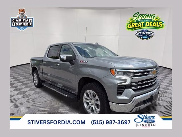 2023 Sterling Gray Metallic Chevrolet Silverado 1500 LTZ 4X4 Truck