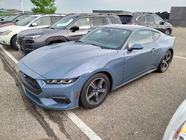 2025 Vapor Blue Metallic Ford Mustang EcoBoost RWD Coupe