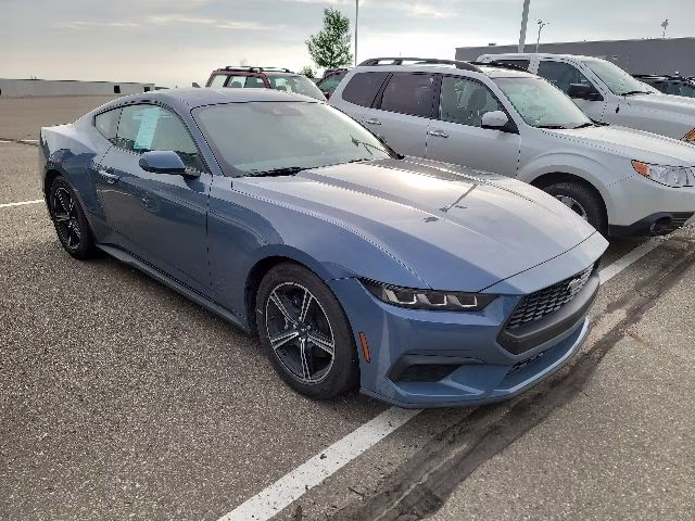 2025 Vapor Blue Metallic Ford Mustang EcoBoost RWD Coupe