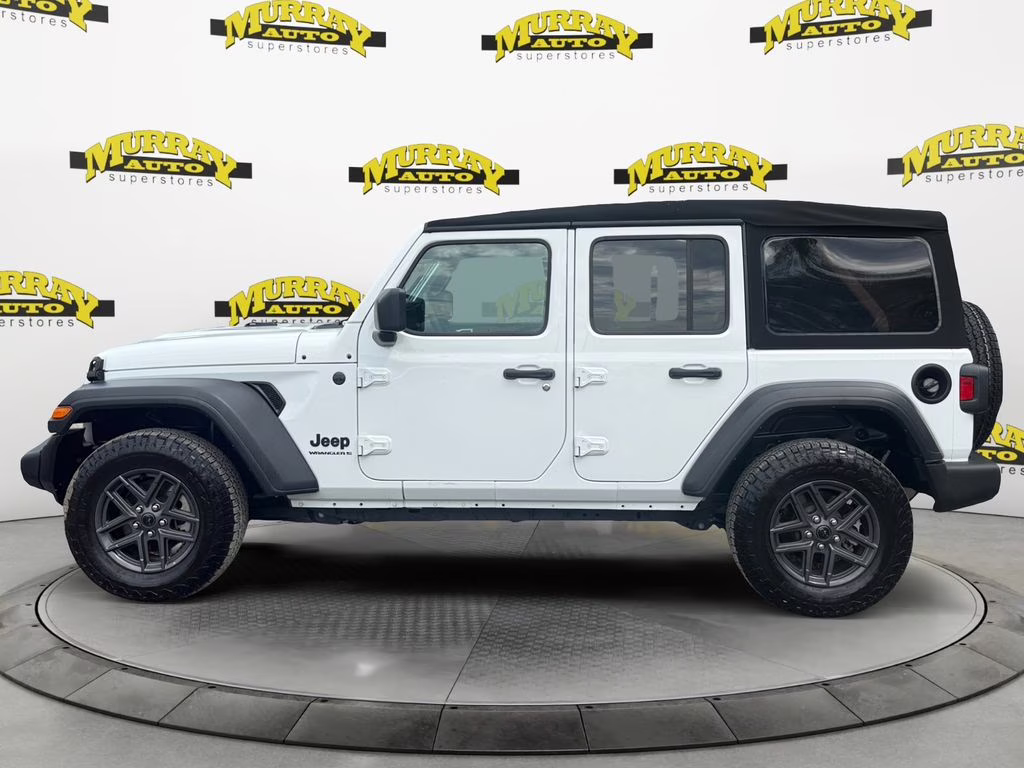 2024 Bright White Clearcoat Jeep Wrangler Sport S 4X4 SUV