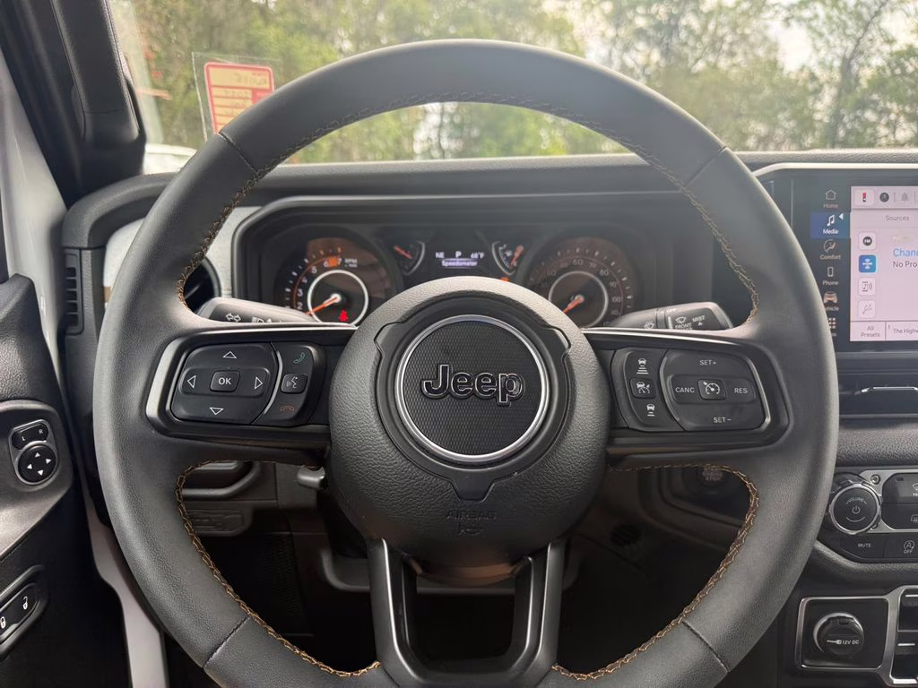2024 Bright White Clearcoat Jeep Wrangler Sport S 4X4 SUV