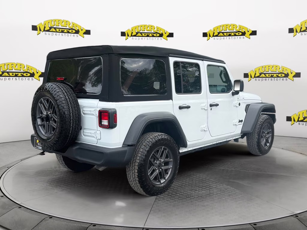 2024 Bright White Clearcoat Jeep Wrangler Sport S 4X4 SUV