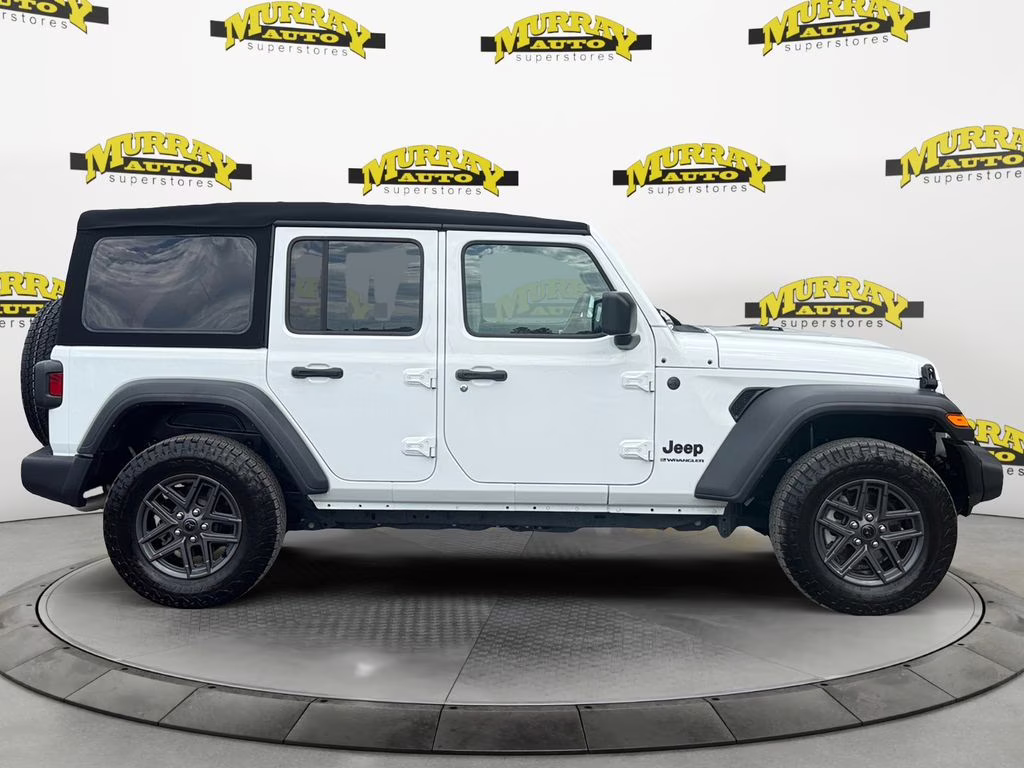 2024 Bright White Clearcoat Jeep Wrangler Sport S 4X4 SUV